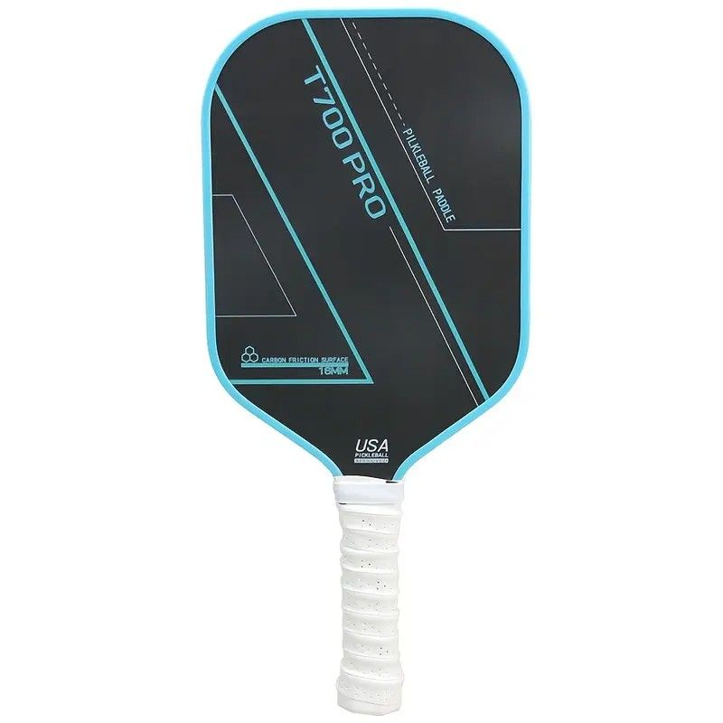 1PCS T700 PRO Carbon Fiber Pickleball Paddle: 8.0oz Lightweight Wide Body Control Paddle for Beginners & Seniors(BLUE)