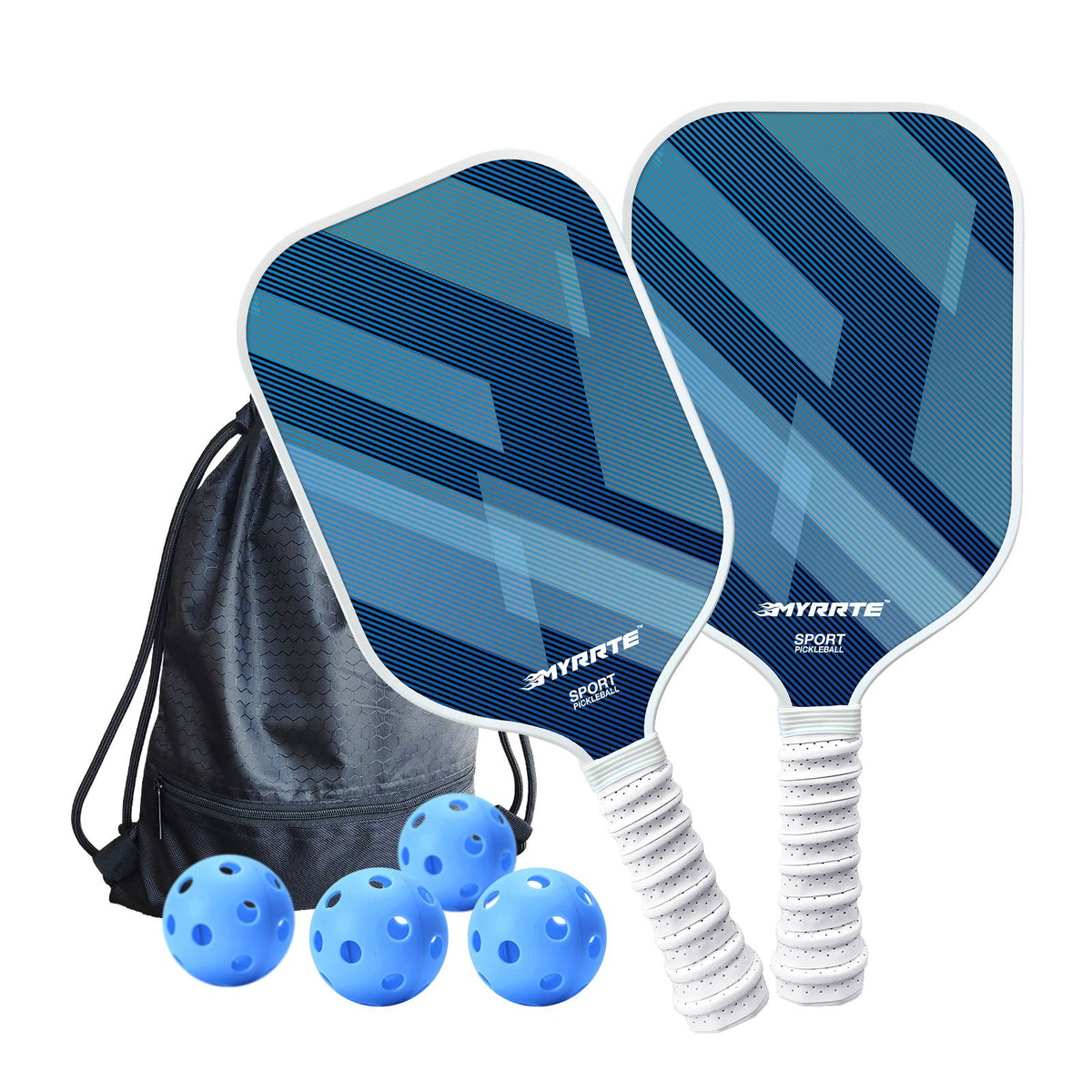 2 pcs Dreamy Purple Fiberglass Pickleball Paddle Racket Set(2 Rackets + 4 Balls + Bag) Lightweight PP Honeycomb Core Training Racket for Beginners and Recreational Play with Cushioned Grip