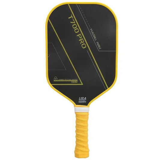 1PCS T700 PRO Carbon Fiber Pickleball Paddle: 8.0oz Lightweight Wide Body Control Paddle for Beginners & Seniors(YELLOW)